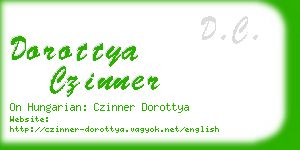 dorottya czinner business card